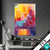 Textilrahmen Abstrakte Skyline Hochformat Produktvorschau