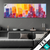 Textilrahmen Abstrakte Skyline Panorama Produktvorschau