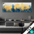 Textilrahmen Abstrakter Wald Blau Gold Panorama Produktvorschau