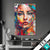 Textilrahmen Abstraktes Frauenportraet Aurora Hochformat Produktvorschau