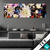 Textilrahmen Aquarell Von Wilden Blumen Panorama Produktvorschau