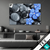 Textilrahmen Blaue Blume Graue Steine Querformat Produktvorschau