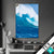Textilrahmen Blaue Welle Im Meer Hochformat Produktvorschau