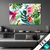 Textilrahmen Blumen Papageien Aquarell Querformat Produktvorschau