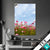 Textilrahmen Blumenwiese Bei Strahlend Blauem Himmel Hochformat Produktvorschau