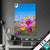 Textilrahmen Blumenwiese Unter Blauem Himmel Hochformat Produktvorschau