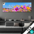 Textilrahmen Blumenwiese Unter Blauem Himmel Panorama Produktvorschau