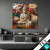Textilrahmen Buddha In Farbenfrohen Blumen Quadrat Produktvorschau