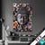 Textilrahmen Buddha Kunst Mit Pastellblueten Hochformat Produktvorschau