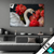 Textilrahmen Eleganter Schwan Mit Blumen Querformat Produktvorschau