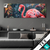Textilrahmen Flamingo Dschungel Eleganz Panorama Produktvorschau