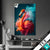 Textilrahmen Flamingo In Bunter Rauchwolke Hochformat Produktvorschau