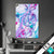 Textilrahmen Fluid Art Bubbless Aquamarin Hochformat Produktvorschau