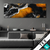 Textilrahmen Fluid Art Schwarzes Meer Panorama Produktvorschau