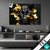 Textilrahmen Goldblumen Panther Querformat Produktvorschau