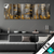 Textilrahmen Goldene Skyline Vision Panorama Produktvorschau