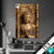 Textilrahmen Goldener Buddha Im Bambuswald Hochformat Produktvorschau
