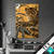 Textilrahmen Goldener Leopard Imposanter Jaeger Hochformat Produktvorschau