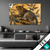 Textilrahmen Goldener Leopard Imposanter Jaeger Querformat Produktvorschau