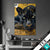 Textilrahmen Goldener Panther Hochformat Produktvorschau