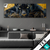 Textilrahmen Goldener Panther Panorama Produktvorschau