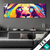 Textilrahmen Graffiti Loewe Panorama Produktvorschau