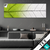 Textilrahmen Gruenes Blatt Panorama Produktvorschau