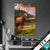 Textilrahmen Hirsch In Gebirgslandschaft Hochformat Produktvorschau