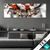 Textilrahmen Hirsch Mit Blumenkrone Panorama Produktvorschau