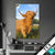 Textilrahmen Hochland Bulle Hochformat Produktvorschau