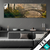 Textilrahmen Idyllischer Wald Mit Bruecke Panorama Produktvorschau