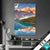 Textilrahmen Kanadischer Bergsee Hochformat Produktvorschau