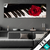 Textilrahmen Klavier Rose Panorama Produktvorschau