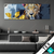 Textilrahmen Leopard Eleganz Trifft Farbe Panorama Produktvorschau
