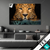 Textilrahmen Leopard Im Wasser Querformat Produktvorschau