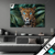 Textilrahmen Leopard Mit Blauen Augen Querformat Produktvorschau