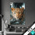 Textilrahmen Leopard Zwischen Blaettern Hochformat Produktvorschau