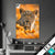 Textilrahmen Leopardentraum In Orange Hochformat Produktvorschau