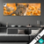 Textilrahmen Leopardentraum In Orange Panorama Produktvorschau