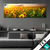 Textilrahmen Leuchtend Gelbe Sonnenblumen Am Abend Panorama Produktvorschau