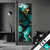 Textilrahmen Marmor Blueten In Tuerkis Gold Schmal Produktvorschau