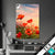 Textilrahmen Mohnblumenfeld Bei Sonnenuntergang Hochformat Produktvorschau