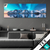 Textilrahmen Nordlichter Und Schneebedeckte Berge Panorama Produktvorschau
