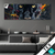 Textilrahmen Panther Farbexplosion Panorama Produktvorschau
