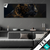 Textilrahmen Panther Mit Goldenen Ornamenten Panorama Produktvorschau