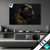 Textilrahmen Panther Mit Goldenen Ornamenten Querformat Produktvorschau