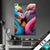 Textilrahmen Romantische Flamingos Hochformat Produktvorschau