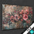 Textilrahmen Romantische Vintageblumen Querformat Motivvorschau
