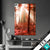 Textilrahmen Roter Herbstwald Hochformat Produktvorschau