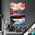 Textilrahmen Ruhiger Bergsee Hochformat Produktvorschau